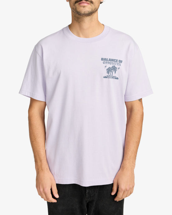 RVCA Men's After Hours T-Shirt Pastel Lilac EVYZT00265-PFM0