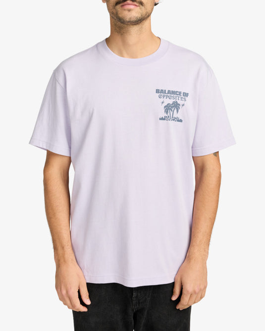 RVCA Men's After Hours T-Shirt Pastel Lilac EVYZT00265-PFM0