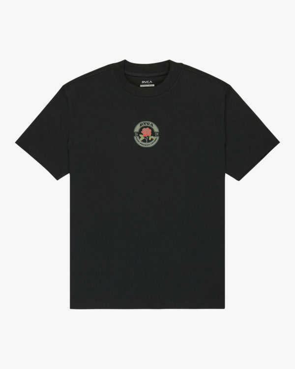 Load image into Gallery viewer, RVCA Men's Roses Poster T-Shirt Black EVYZT00281-BLK
