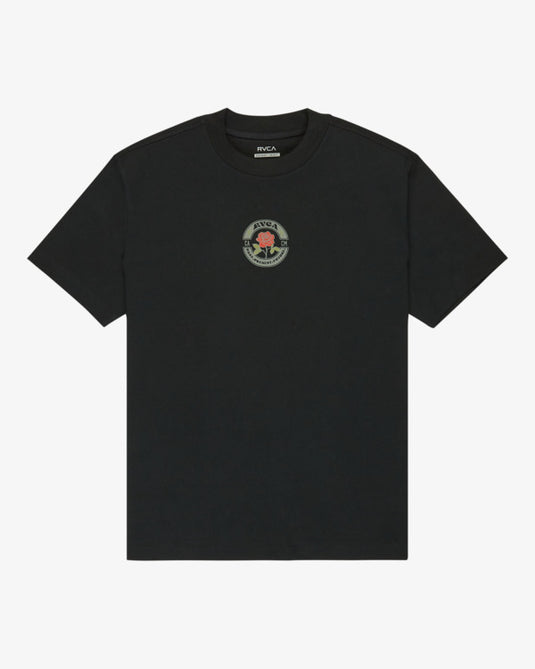RVCA Men's Roses Poster T-Shirt Black EVYZT00281-BLK