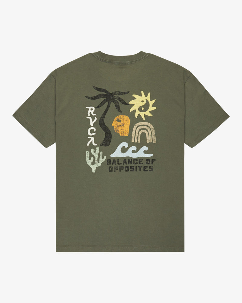 Load image into Gallery viewer, RVCA Men&#39;s Deep Think T-Shirt Sage Leaf EVYZT00288-SLE
