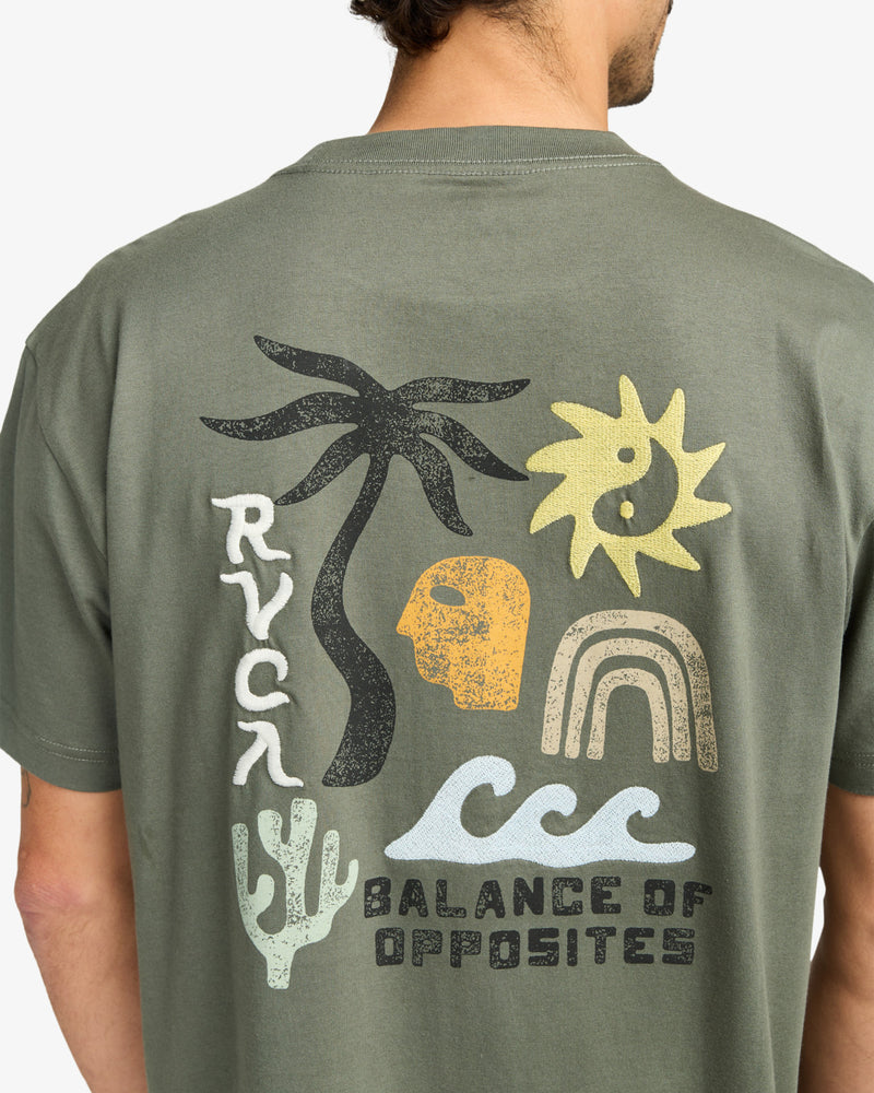 Load image into Gallery viewer, RVCA Men&#39;s Deep Think T-Shirt Sage Leaf EVYZT00288-SLE
