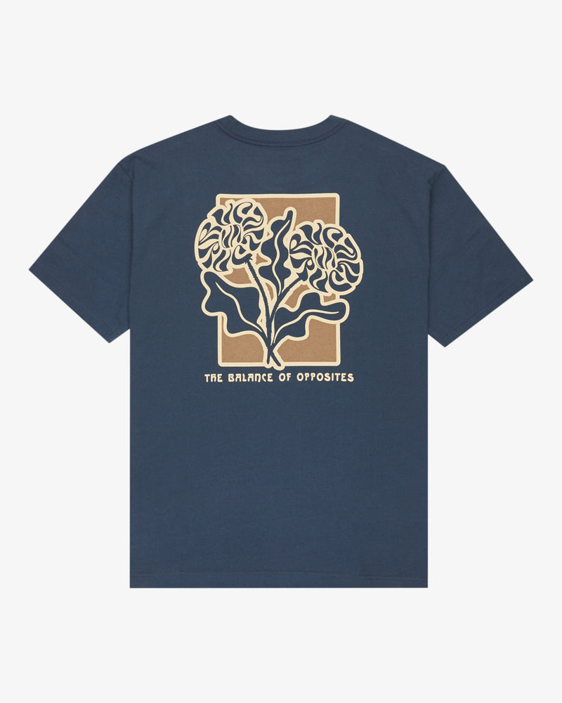 Load image into Gallery viewer, RVCA Men&#39;s Flower Balance Moody Blue EVYZT00290 -MDY
