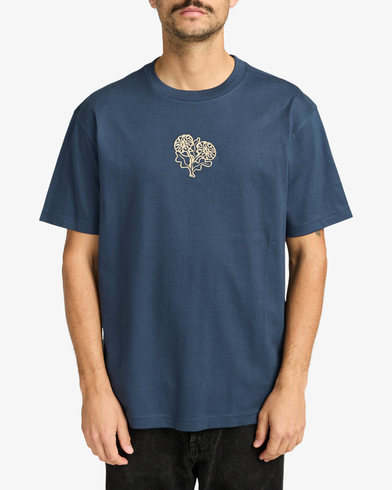 Load image into Gallery viewer, RVCA Men&#39;s Flower Balance Moody Blue EVYZT00290 -MDY

