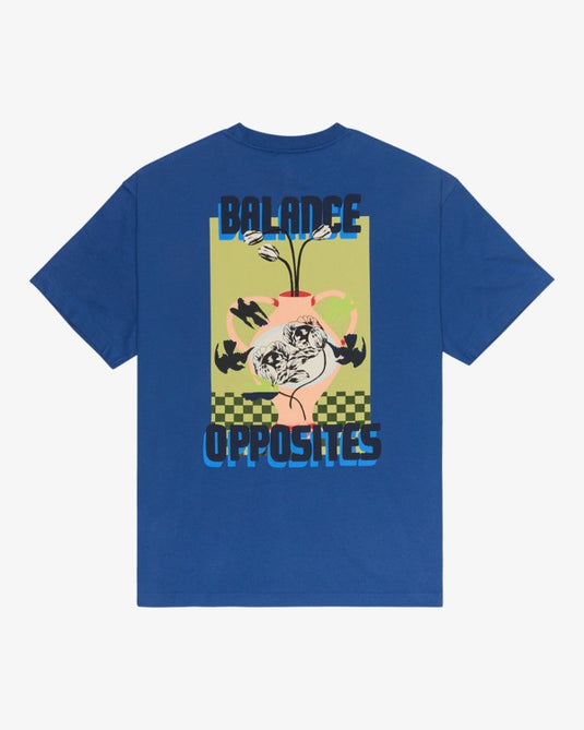 RVCA Men's Antonia Figuiredo Twin Tulips Indigo Blues EVYZT00309-BTK0