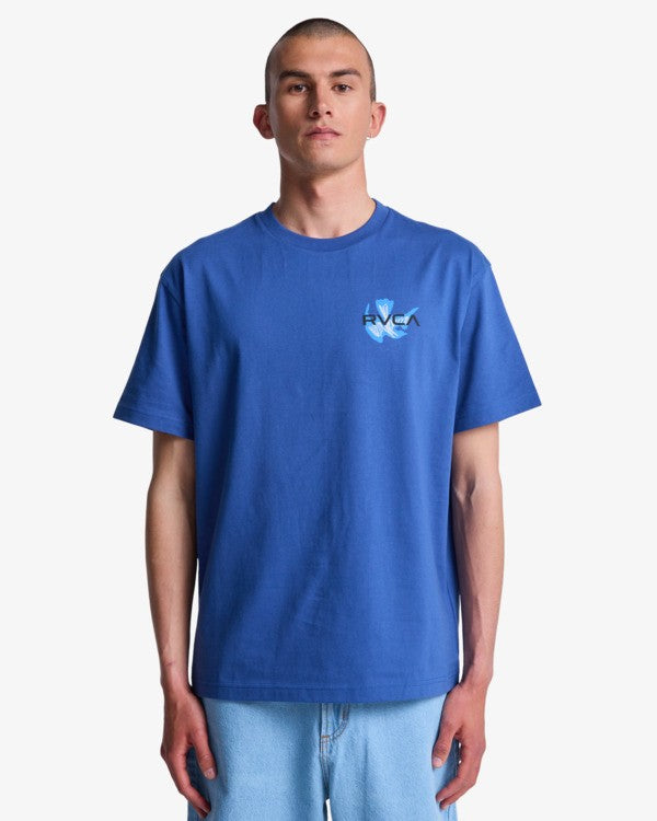 Load image into Gallery viewer, RVCA Men's Antonia Figuiredo Twin Tulips Indigo Blues EVYZT00309-BTK0
