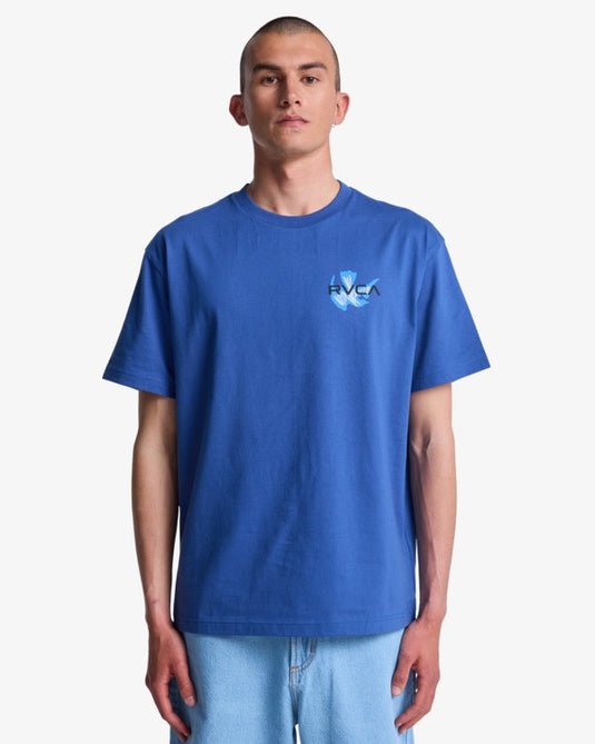 RVCA Men's Antonia Figuiredo Twin Tulips Indigo Blues EVYZT00309-BTK0