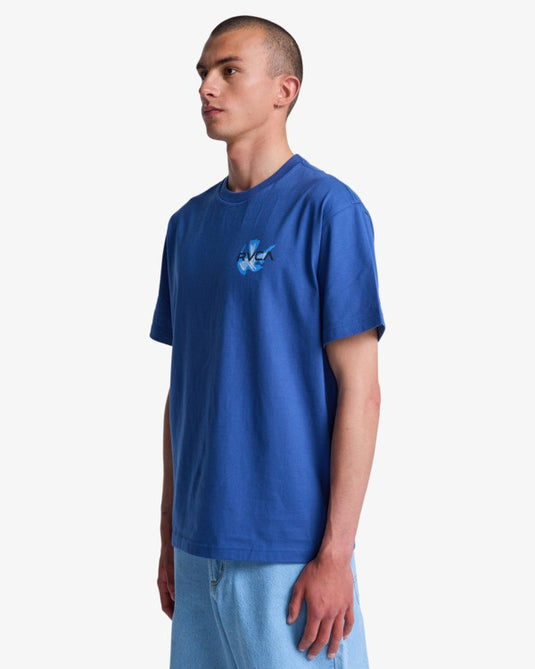 RVCA Men's Antonia Figuiredo Twin Tulips Indigo Blues EVYZT00309-BTK0