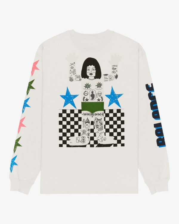 Load image into Gallery viewer, RVCA Men's Antonia Figueiredo Bonhomme Long Sleeve T-Shirt Ceramic EVYZT00313-CER
