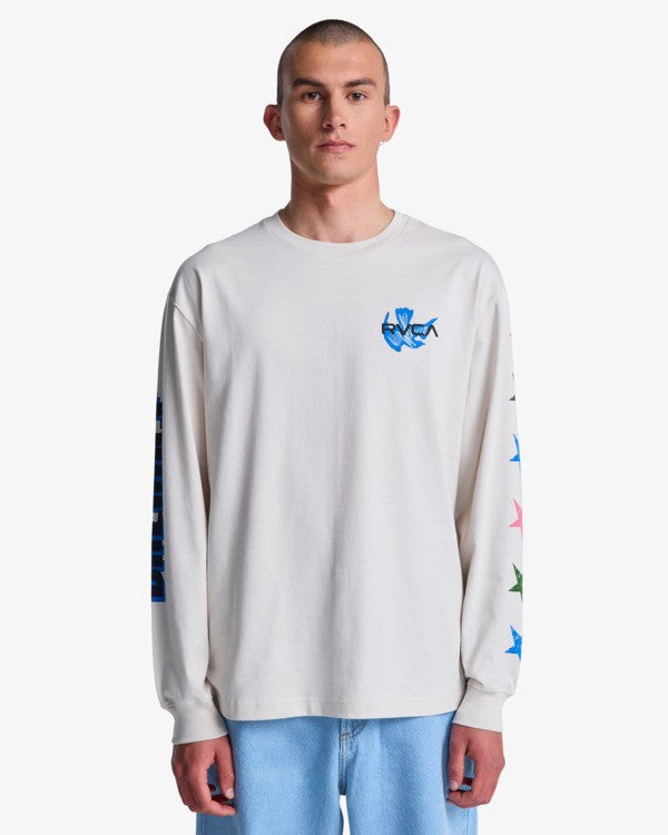Load image into Gallery viewer, RVCA Men's Antonia Figueiredo Bonhomme Long Sleeve T-Shirt Ceramic EVYZT00313-CER

