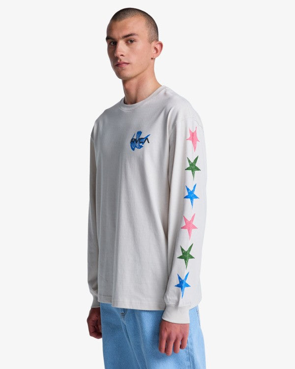 Load image into Gallery viewer, RVCA Men's Antonia Figueiredo Bonhomme Long Sleeve T-Shirt Ceramic EVYZT00313-CER
