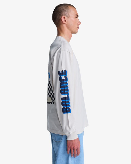 RVCA Men's Antonia Figueiredo Bonhomme Long Sleeve T-Shirt Ceramic EVYZT00313-CER