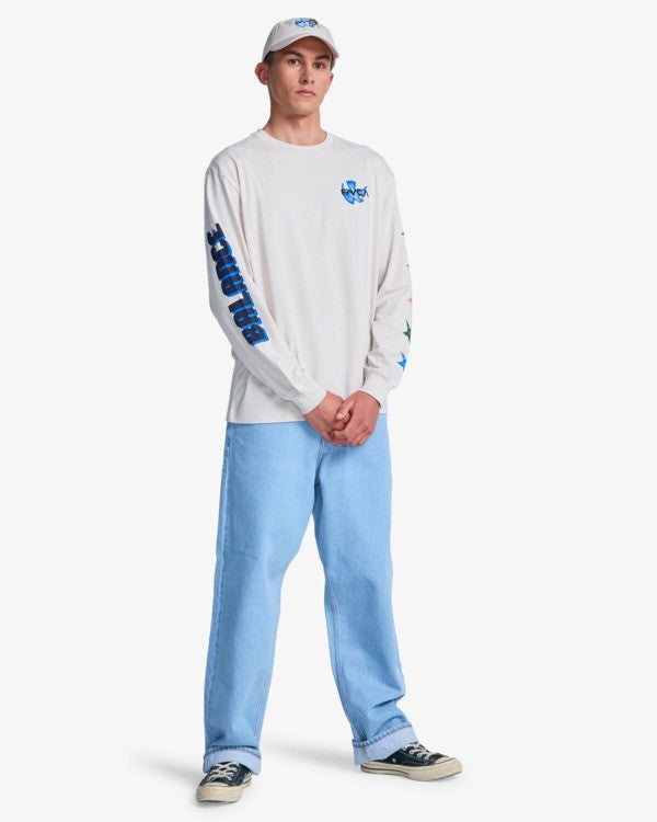 Load image into Gallery viewer, RVCA Men's Antonia Figueiredo Bonhomme Long Sleeve T-Shirt Ceramic EVYZT00313-CER
