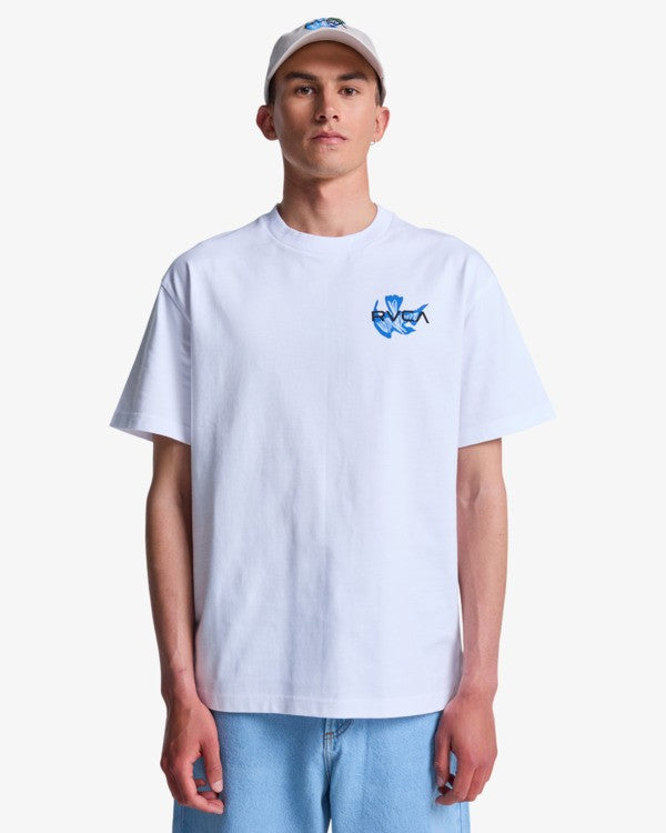 Load image into Gallery viewer, RVCA Men's Antonia Figueiredo Bonhomme T-Shirt White EVYZT00314-WHT
