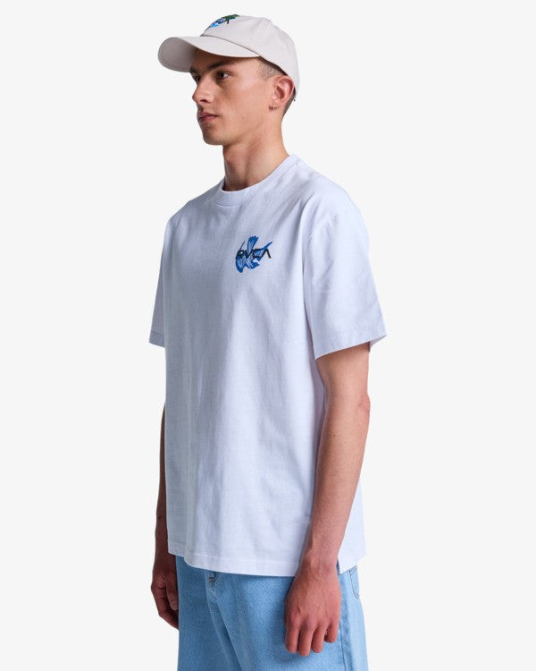 Load image into Gallery viewer, RVCA Men's Antonia Figueiredo Bonhomme T-Shirt White EVYZT00314-WHT
