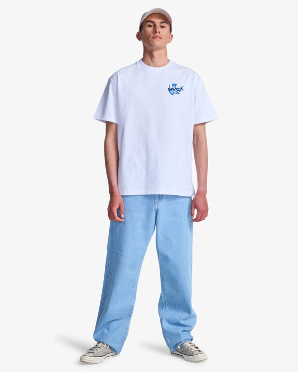 Load image into Gallery viewer, RVCA Men's Antonia Figueiredo Bonhomme T-Shirt White EVYZT00314-WHT
