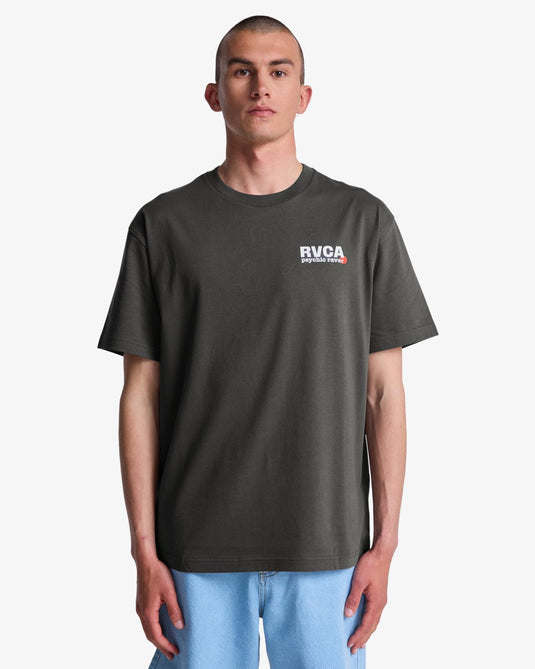 RVCA Men's The Fool Short Sleeve T-Shirt Garage Blue EVYZT00316-KSD0