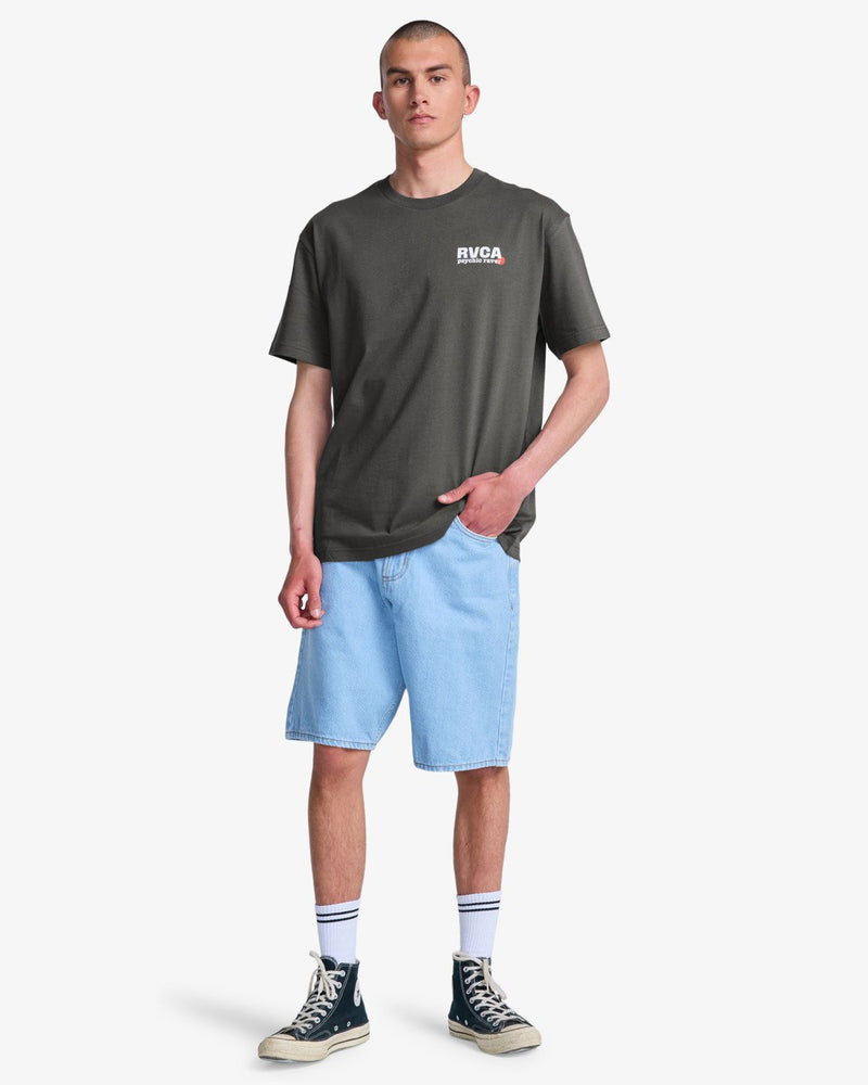 Load image into Gallery viewer, RVCA Men's The Fool Short Sleeve T-Shirt Garage Blue EVYZT00316-KSD0

