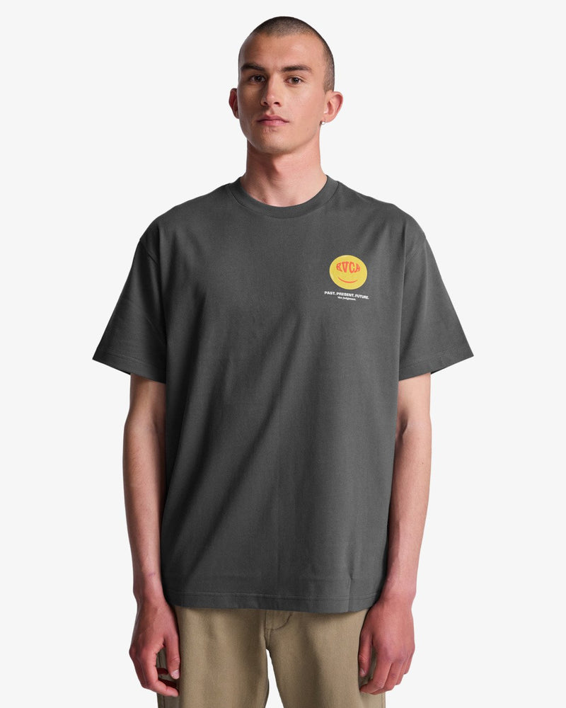 Load image into Gallery viewer, RVCA Men's The Judgement Short Sleeve T-Shirt Garage Blue EVYZT00319-KSD0
