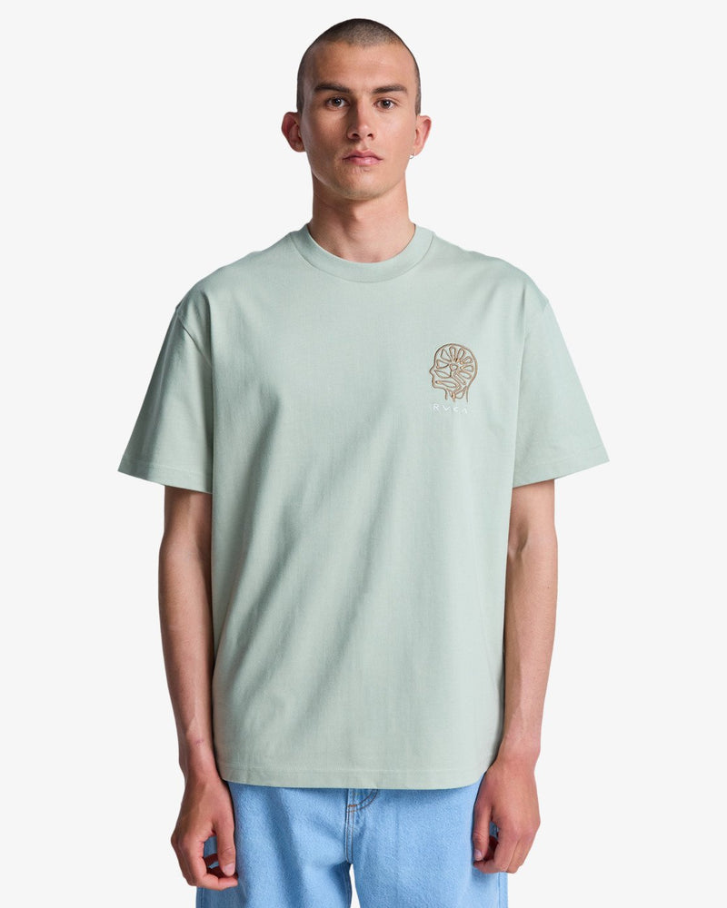 Load image into Gallery viewer, RVCA Men's In Nature Short Sleeve T-Shirt Light Olive EVYZT00320-LTO
