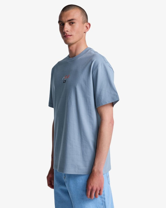 RVCA Men's Amaze Snake T-Shirt Monument EVYZT00321-MON