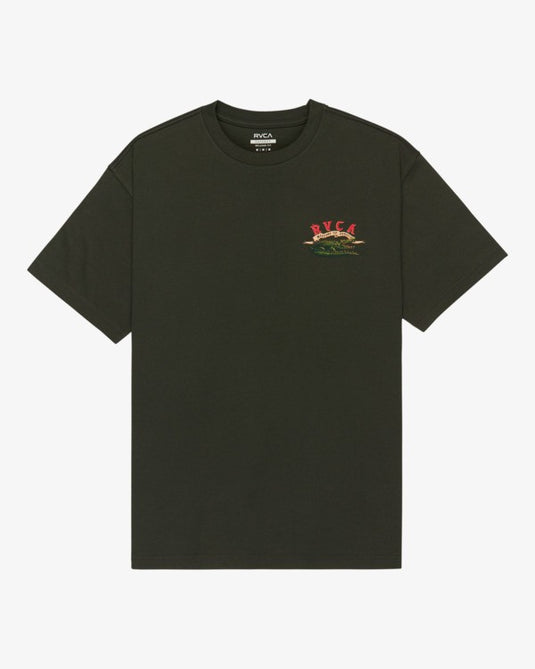 RVCA Men's Welcome To RVCA T-Shirt Pirate Black EVYZT00328-PTK