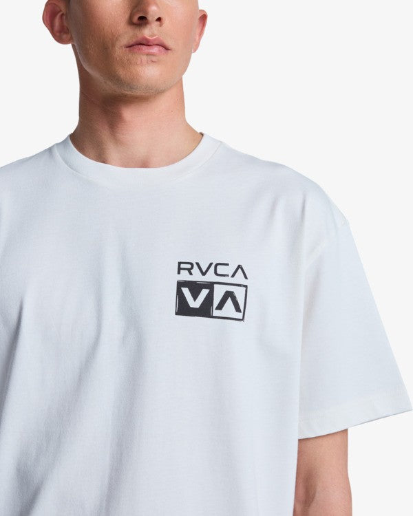 Load image into Gallery viewer, RVCA Men's Horton Florida T-Shirt Antique White EVYZT00329-ANW
