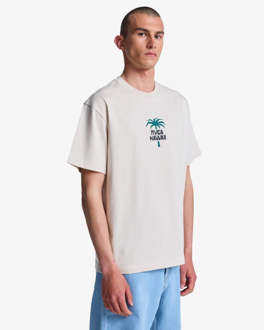 RVCA Men's Aloha T-Shirt Moonbeam EVYZT00330-SEZ0
