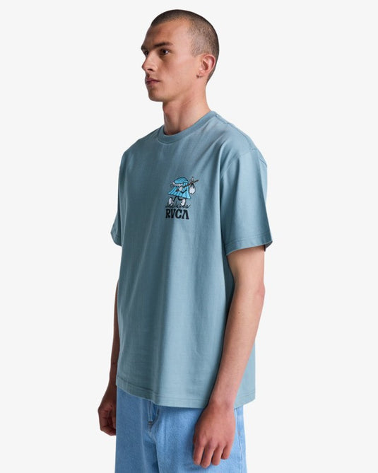 RVCA Men's Keep Lookin T-Shirt Lead EVYZT00336-SLK0