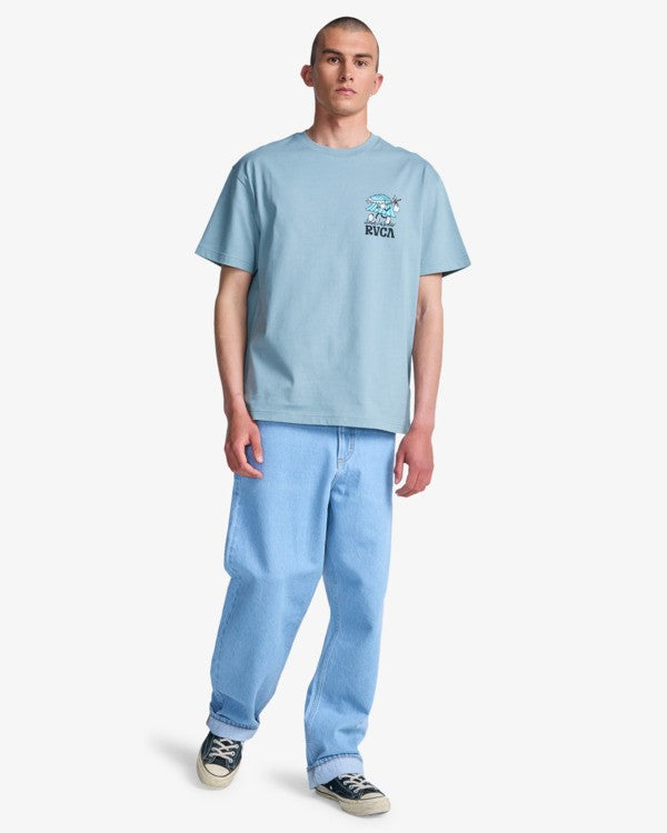 Load image into Gallery viewer, RVCA Men's Keep Lookin T-Shirt Lead EVYZT00336-SLK0
