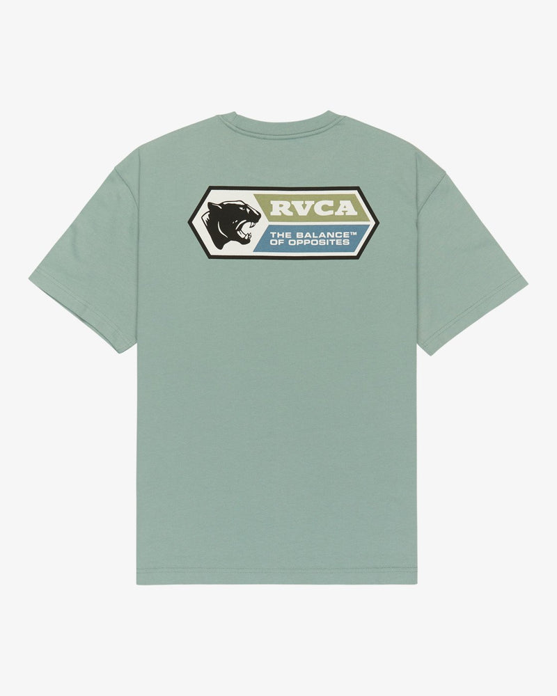 Load image into Gallery viewer, RVCA Men's Pantero Short Sleeve T-Shirt Lead EVYZT00333-SLK0
