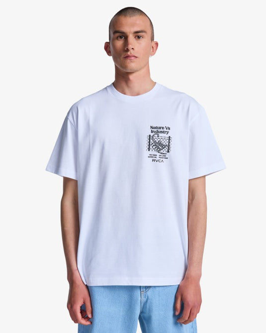 RVCA Men's Security Code T-Shirt White EVYZT00336-WHT