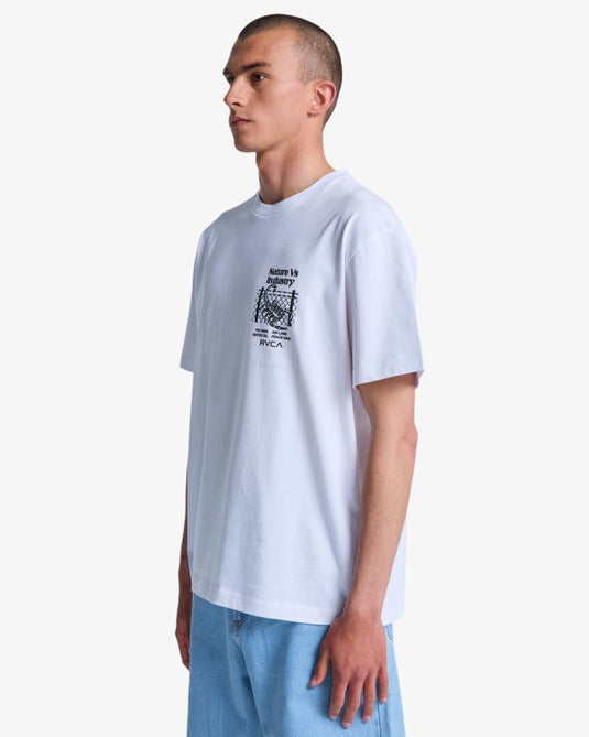 RVCA Men's Security Code T-Shirt White EVYZT00336-WHT