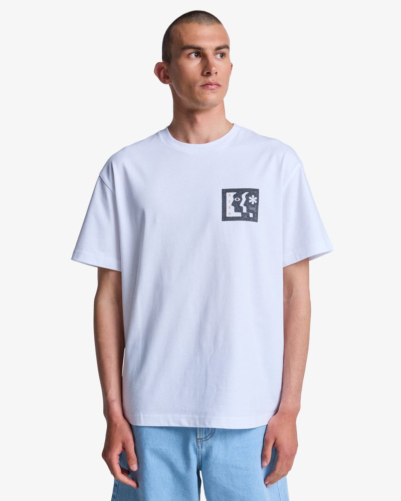Load image into Gallery viewer, RVCA Men's Face To Face Short Sleeve T-Shirt White EVYZT00339-WHT
