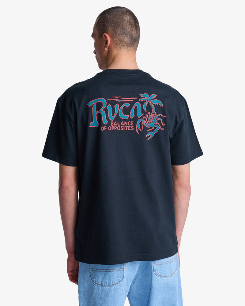 Load image into Gallery viewer, RVCA Men's Stingbay Pocket Short Sleeve T-Shirt Black EVYZT00342-BLK
