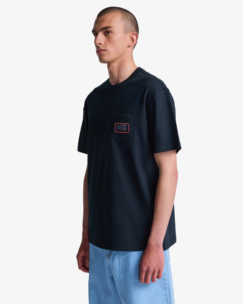 Load image into Gallery viewer, RVCA Men's Stingbay Pocket Short Sleeve T-Shirt Black EVYZT00342-BLK
