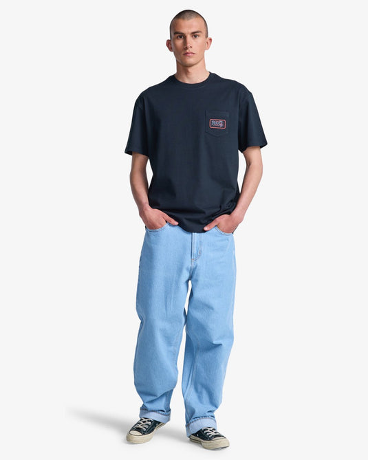 RVCA Men's Stingbay Pocket Short Sleeve T-Shirt Black EVYZT00342-BLK