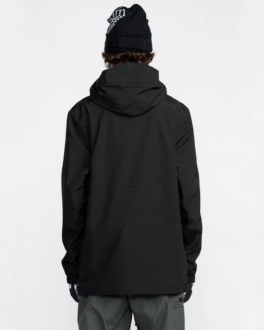 Volcom Men's L Gore-Tex Snow Jacket Black G0652604-BLK