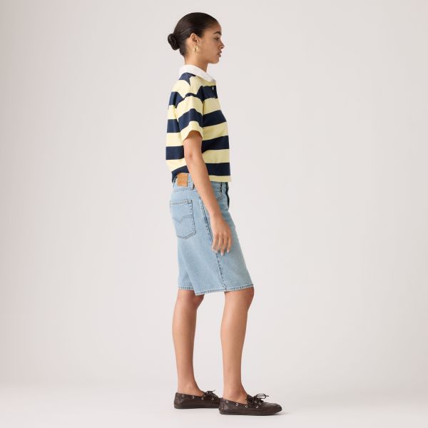 Load image into Gallery viewer, Levi's Women's Baggy Dad Jorts Shorts Blue 000MJ0017

