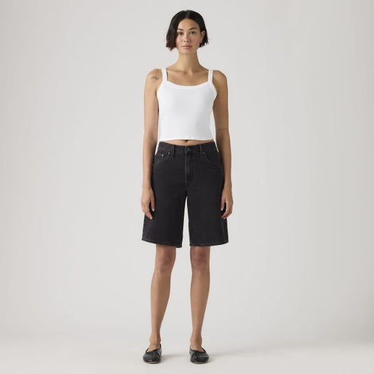 Levi's Women's Baggy Dad Jorts Denim Shorts Black 000MJ0009