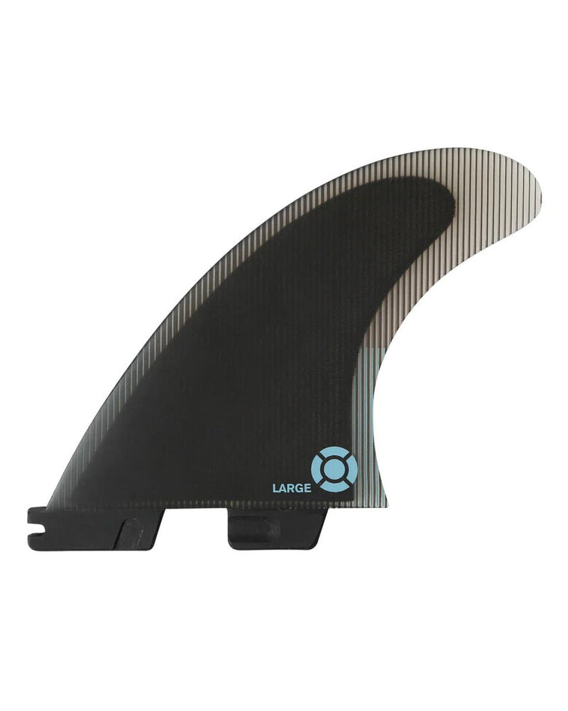 Load image into Gallery viewer, FCS II Performer PC Large Tri Fins Tranquil Blue FPER-PC06-LG-TS-R
