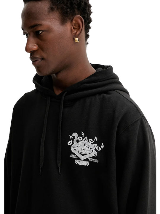 Load image into Gallery viewer, Vans Men's Scratched Record Hoodie Black VN000PA9BLK
