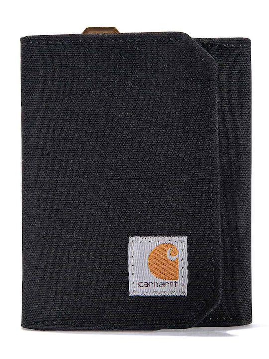 Load image into Gallery viewer, Carhartt Men&#39;s Nylon Duck Trifold Wallet Black 801973-002
