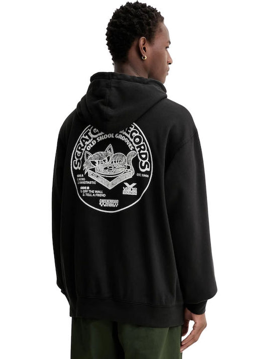 Vans Men's Scratched Record Hoodie Black VN000PA9BLK