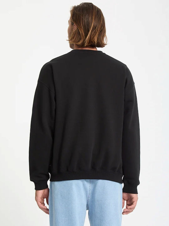 Load image into Gallery viewer, Volcom Men&#39;s Single Stone Crew Sweatshirt Black A4632502-BLK
