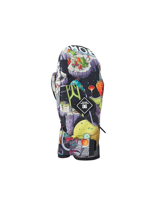 DC Kids' Franchise Snow Mittens Outer World Black ADBHN03006-KTA4