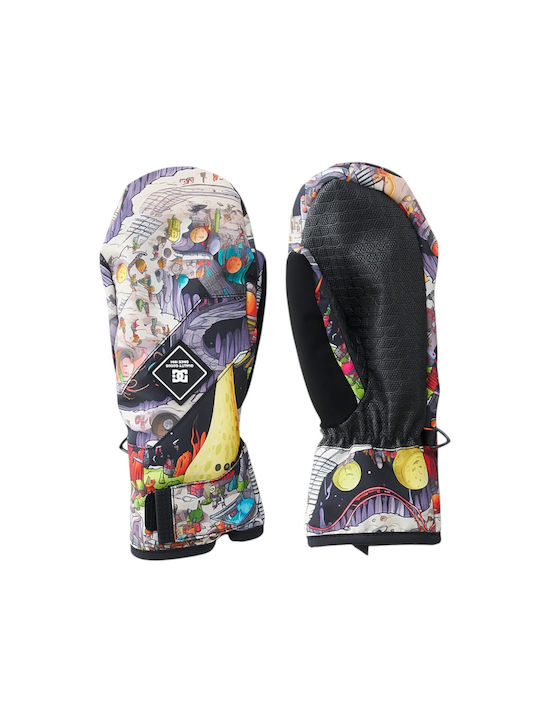 Load image into Gallery viewer, DC Kids' Franchise Snow Mittens Outer World Black ADBHN03006-KTA4
