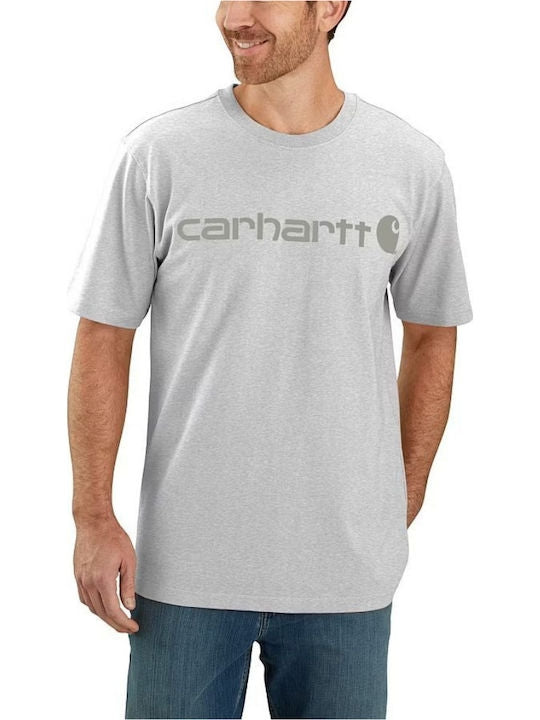 Load image into Gallery viewer, Carhartt Men's Dearborn Relaxed Logo T-Shirt Heather Gray/Gray 103361-EC5
