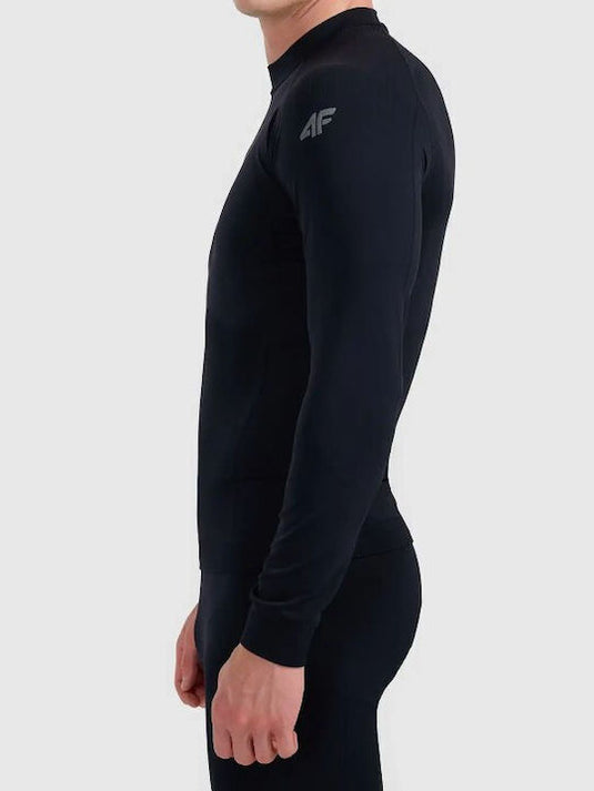 4F Men's Long-Sleeve Thermal Top Black 4FWAW26USEAM309-20S