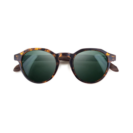 Moken Unisex Green Wood Sunglasses Scales/Green MKNJ14-TORT-WD-GRN